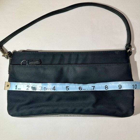 COACH Vintage Y2K Mercer Demi Gunmetal Jet Black Nylon Convertible Purse 7407 - Picture 11 of 16